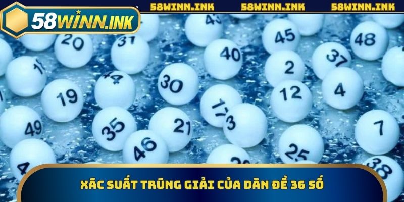 Xác suất trúng giải của dàn đề 36 số